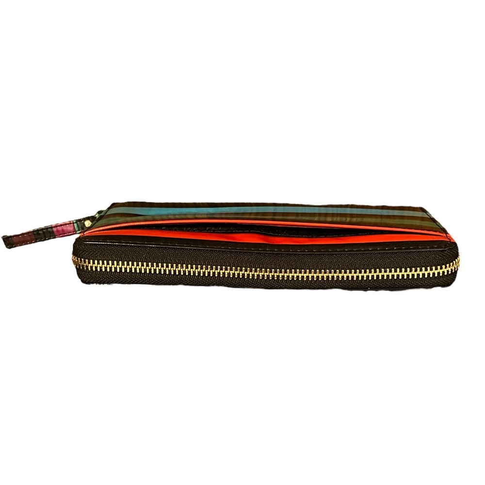Kate Spade Neda Daycation Multi Party Stripe Zip Around Wallet - Picture 5 of 11